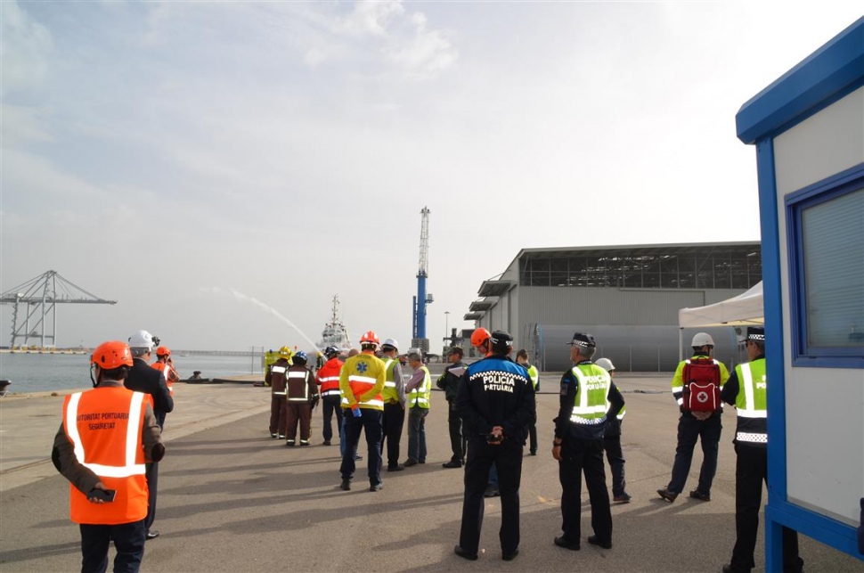 El Port de Tarragona i Euroports General Cargo realitzan un simulacre-pràctica d&#039;emergència al moll de Cantàbria