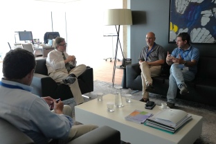 El president de l’APT es reuneix amb l’alcalde dels Pallaresos