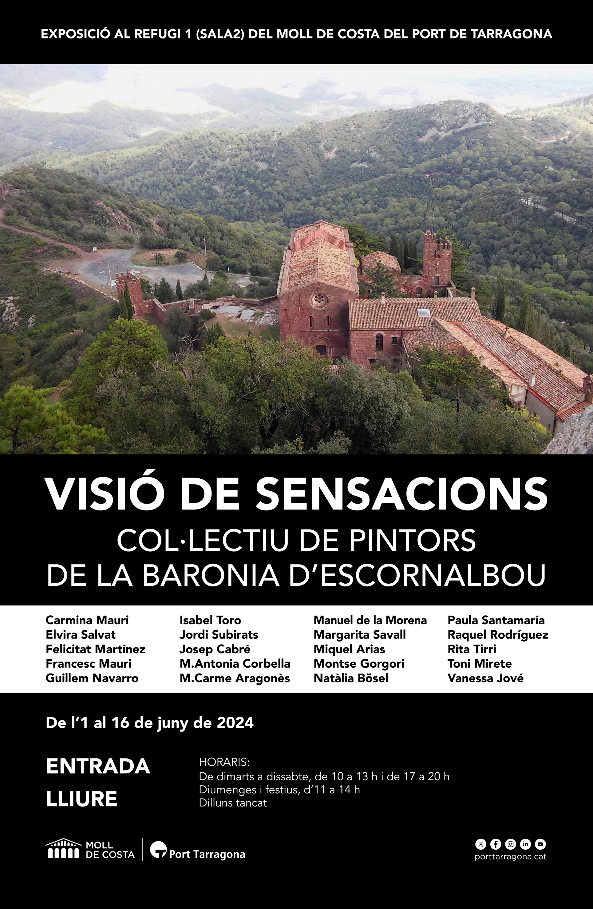 Nova exposició ‘Visió de sensacions’ al Refugi 1 del Moll de Costa del Port de Tarragona