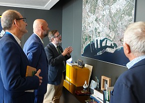 Representantes de Navantia Seanergies visitan Port Tarragona para conocer sus avances en materia de eólica marina flotante